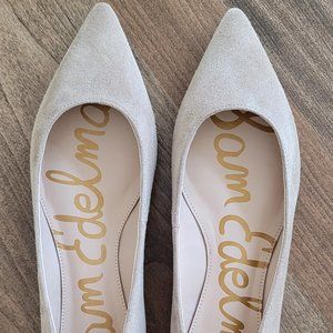 NEW! Sam Edelman Sally Oatmeal Suede Ballet Flats Size 8 (fit like size 7 1/2)